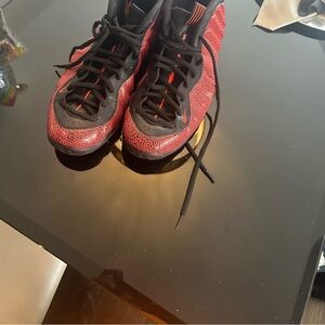 Nike Red and Black Athletic Shoes